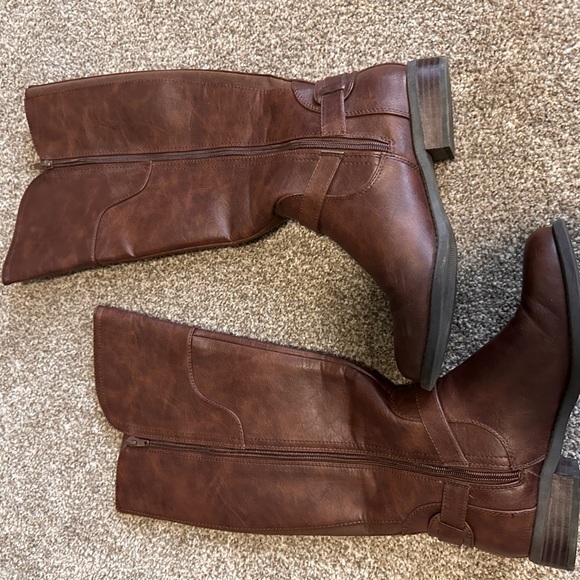 G By Guess Harson Women Riding Boots , Dark Brown - Picture 8 of 9